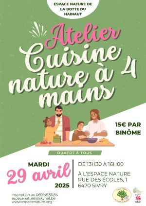 Atelier de cuisine nature à 4 mains