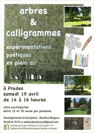 Arbres & Calligrammes • Expérimentations poétiques au parc