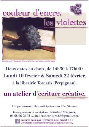 Couleur d'encre, les violettes • Atelier d'écriture