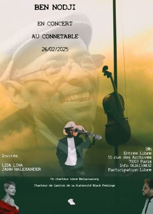 BEN NODJI en concert 'Toujours là' au Connétable