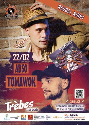 Concerts reggae ABSO + TOMAWOK