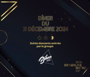 Réveillon du Nouvel An au SevenBistro : Une Soirée Gourmande et Musicale