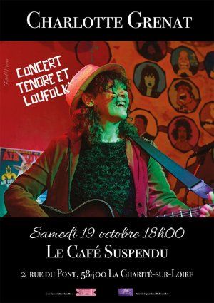 Charlotte Grenat en concert au Café Suspendu le 19/10/24, la Charité-sur-Loire