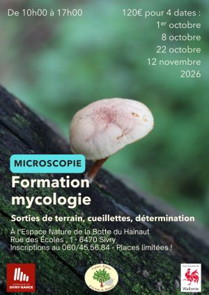 Mycologie : formation microscopie 2026