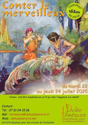 Conter le merveilleux • stage professionnel Art du Conte