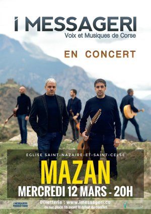 Concert groupe I MESSAGERI - Voix et Musiques de Corse