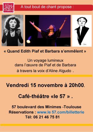  « Quand Barbara et Edith Piaf s'emmêlent » 