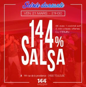 Soirée dansante 144% SALSA