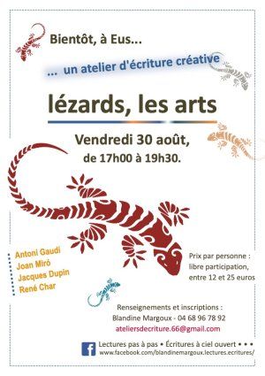 Lézards, les arts • Atelier d'écriture