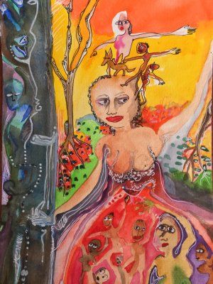 Exposition – Petites aquarelles batifolantes de Marion Bouvarel- Du 04 au 28 février 2026 – Vernissage le mercredi 04 février 2026 à 18h30 