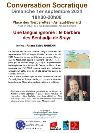 Conversation Socratique : une langue ignorée : le berbère des Senhadja de Srayr