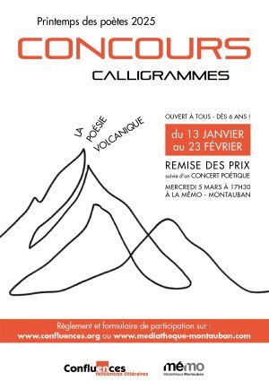 Printemps des poètes : Concours Calligrammes