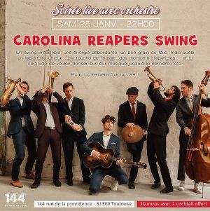 Soirée dansante avec orchestre - Carolina Reapers Swing