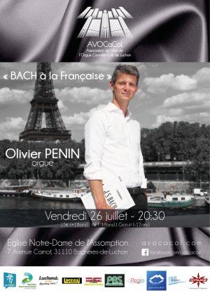 Concert d'orgue OLIVIER PENIN : "Bach à la française"