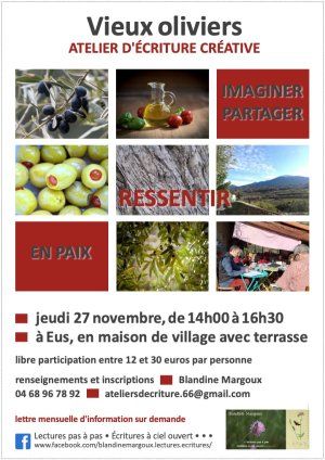 Vieux oliviers • Atelier d'écriture créative
