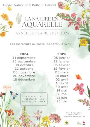 La nature en aquarelle 2024-2025