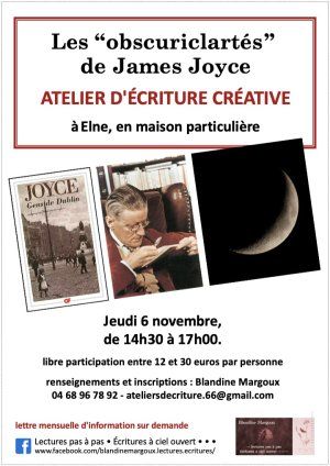 Les "obscuriclartés" de James Joyce • Atelier d'écriture