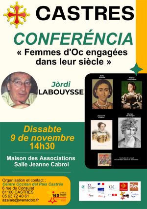 Conférence Femmes d'Oc engagées dans leur siècle