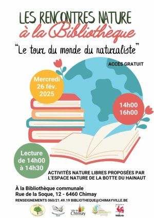 Les rencontres nature à la Bibliothèque - Le tour du monde du naturaliste