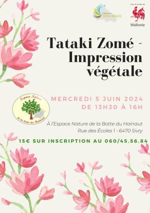 Tataki Zomé - Impression végétale