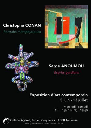 Exposition de Christophe Conan et de Serge Anoumou