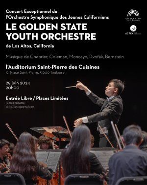 Concert Exceptionnel de Golden State Youth Orchestre de Los Altos, Californie