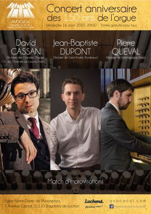 Concert anniversaire des 150 ans de l'orgue de Bagnères de Luchon