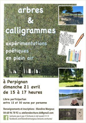 Arbres & Calligrammes • Expérimentations poétiques en plein air