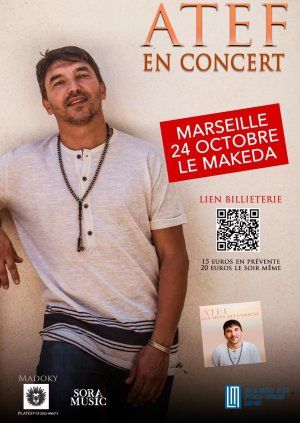 Atef en concert à Marseille le jeudi 24/10 - Les Mots qui unissent