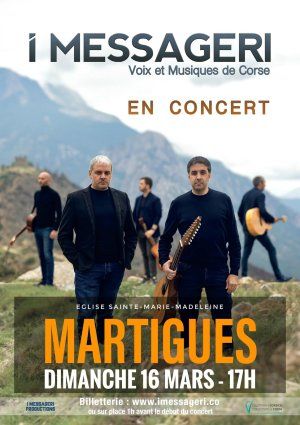 Concert groupe I MESSAGERI - Voix et Musiques de Corse